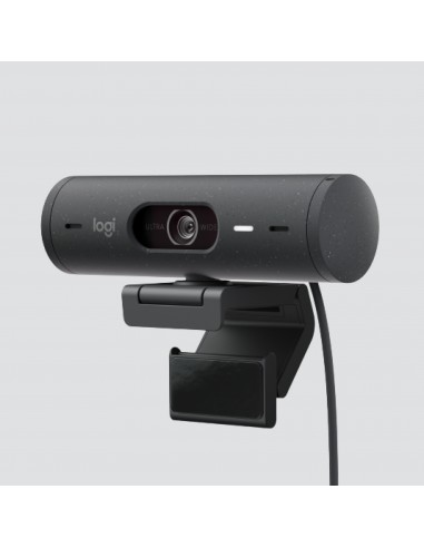 Webcam logitech brio 500 grafito full hd - usb tipo c