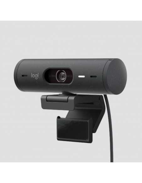 Webcam logitech brio 500 grafito full hd - usb tipo c