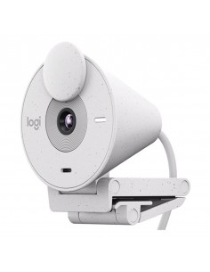 Webcam logitech brio 300 blanco crudo full hd - usb tipo c