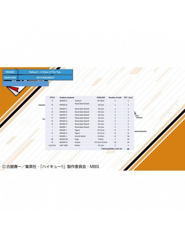 Ichiban kuji banpresto haikyu!! a view of the top lote 80 articulos