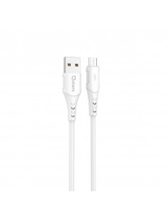 Cable qcharx lisbon usb a lightning 3a - 1 m - pvc blanco