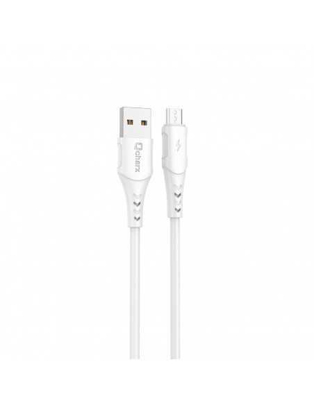 Cable qcharx lisbon usb a lightning 3a - 1 m - pvc blanco