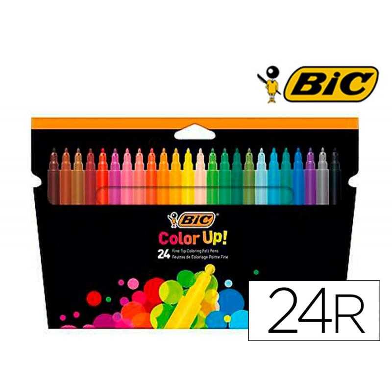 Rotulador bic color up estuche de 24 colores surtidos - Imagen 1