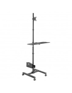 Soporte suelo con ruedas equip vesa hasta 32 pulgadas max 8kg + soporte teclado max 2kg