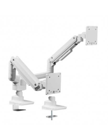 Soporte mesa equip vesa hasta 35 pulgadas 100x100 max 20kg doble pantalla blanco