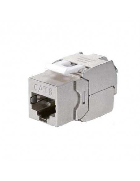 Kit 8 uds equip conector hembra rj45 ftp cat 8.1 panel keystone