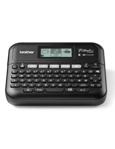 Rotuladora brother pt - d460btvp lcd - 2 lineas - teclado qwerty - corte de cinta manual