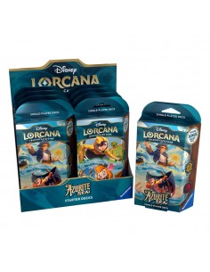 Juego de cartas disney lorcana tcg azurite sea starter deck 8 unidades inglÃ©s