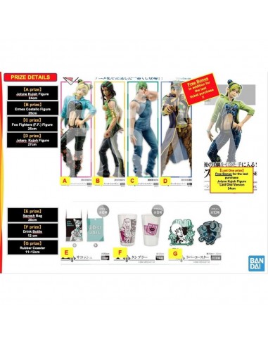 Ichiban kuji jojo's bizarre golden wind