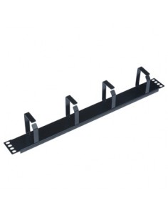 Panel pasa cables wp 1u - metalico - negro
