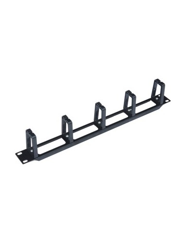 Panel pasa cables wp 1u plastico negro