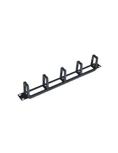 Panel pasa cables wp 1u plastico negro