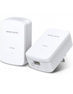 Kit 2 powerline mercusys mp500 kit av1000 gigabit - pack 2 unidades