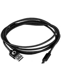 Cable silver ht miicro usb smart led luxury - macho - macho - 1.5m - gris oscuro