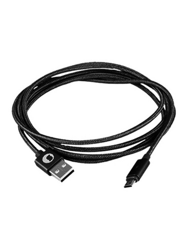 Cable silver ht miicro usb smart led luxury - macho - macho - 1.5m - gris oscuro
