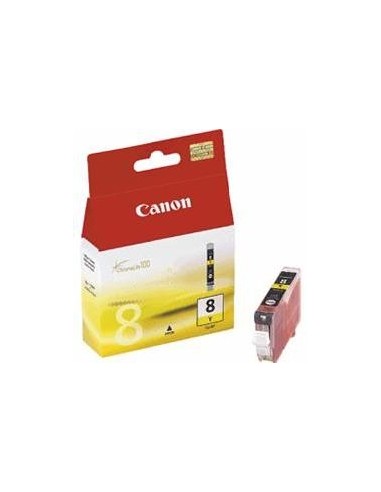 Cartucho tinta canon cli8 amarillo 8ml pixma 4200 - 5200 - 6600 - mp500 - 800