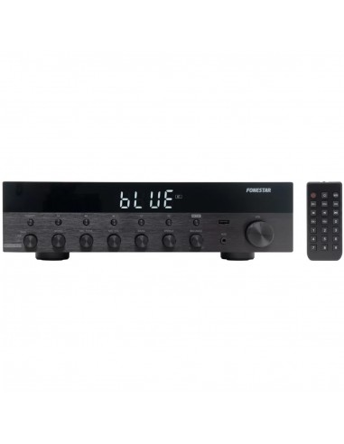 Amplificador estereo hifi fonestar as - 6060 - bluetooth - radio fm - 60+60 w rms - usb - mp3