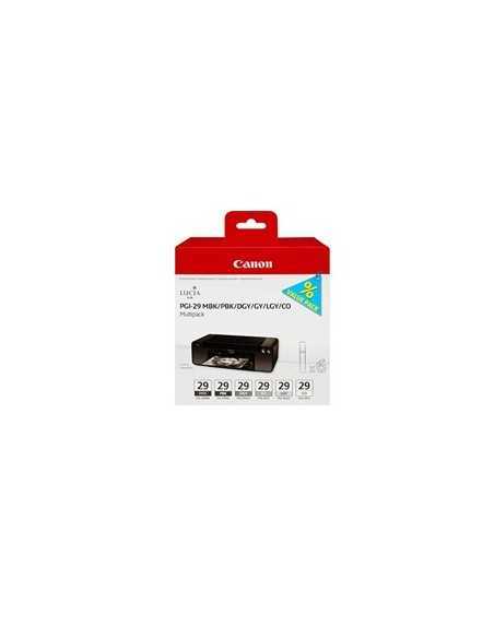 Multipack canon pgi - 29 mbk - pbk - dgy - gy - lgy - co