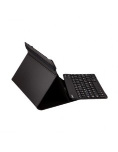 Funda universal gripcase silver ht para tablet 9 - 10 pulgadas + teclado bluetooth negro