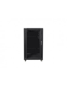 Armario rack lanberg 22u 600x600 autoensamblado 19 pulgadas hasta 60kg negro