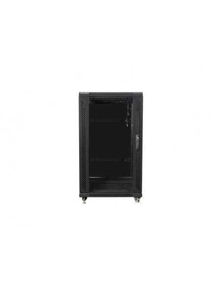 Armario rack lanberg 22u 600x600 autoensamblado 19 pulgadas hasta 60kg negro