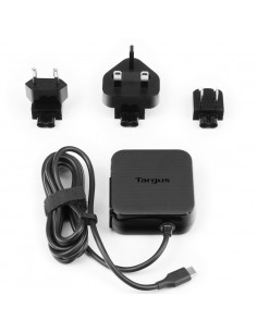 Cargador adaptador universal targus 45w tipo c negro
