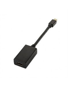 Cable nanocable conversor minidisplay port a hdmi macho - hembra 15cm negro