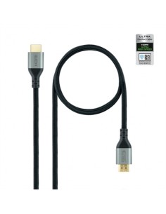 Cable hdmi 2.1 nanocable 1m - macho - macho - negro