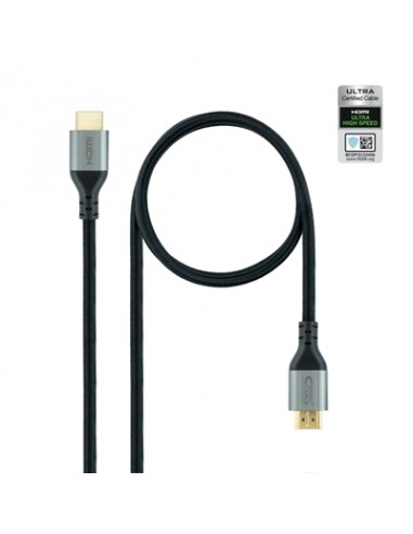 Cable hdmi 2.1 nanocable 1m - macho - macho - negro