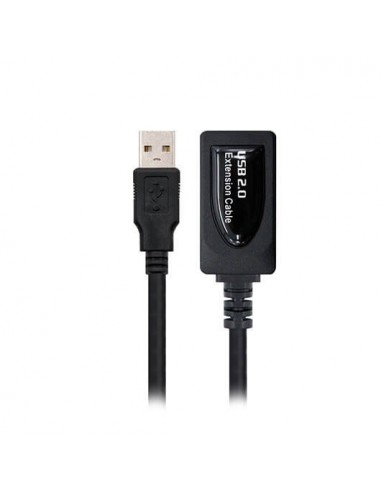 Cable amplificador de seÃ±al usb nanocable macho a hembra negro