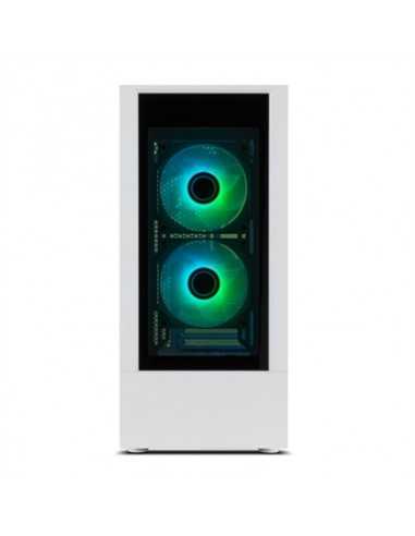 Caja ordenador gaming nox hummer nemesis atx 2 x usb 3.0 2 x usb 2.0 blanca argb