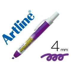 Rotulador artline clix fluorescente ek-63 violeta punta biselada 4 mm - Imagen 1