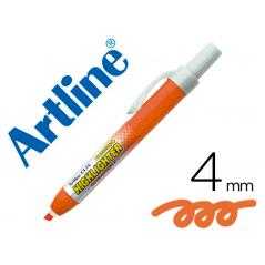 Rotulador artline clix fluorescente ek-63 naranja punta biselada 4 mm - Imagen 1
