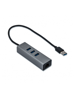 Hub i - tec usb 3.0 con 3 puertos usb 3.0 y ethernet glan rj - 45