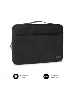 Funda para portatil subblim elegant laptop sleeve 15.6 pulgadas negro