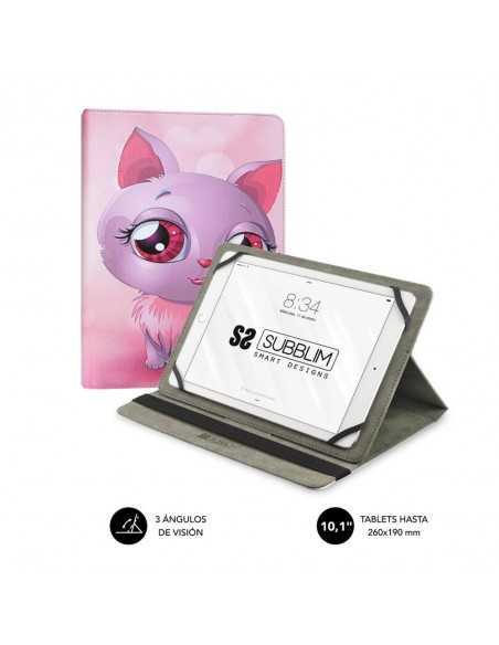 Funda subblim trendy case para tablet 10.1 pulgadas gato