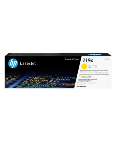 Toner hp 219x high yield yellow original laserjet cartridge