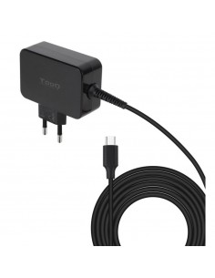 Cargador de pared tooq tqlc - usbcgan45pd 45w usb tipo c negro