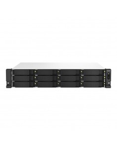 Servidor nas qnap ts - 1264u - rp - 8g 12 bahias 2u rack 8gb gigabit ethernet