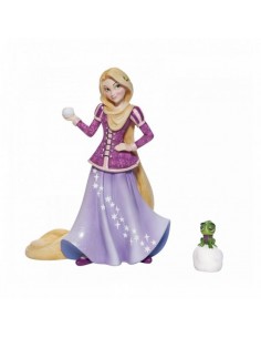Figura enesco disney enredados rapunzel y pascal edicion navideÃ±a