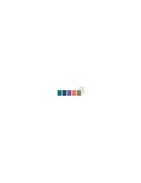 Cuaderno espiral oxford europeanbook 8 live&go tapa plastico din a4+ 160 hojas cuadro 5 mm colores surtidos