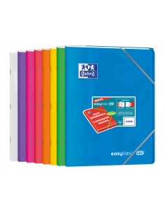 Libreta escolar oxford easybook tapa plastico din a4+ 48 hojas horizontal colores surtidos