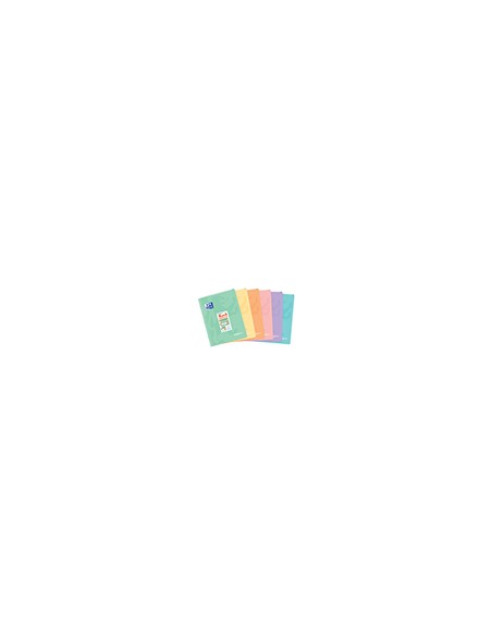 Libreta escolar oxford easybook tapa plastico din a4 48 hojas horizontal colores pastel surtidos