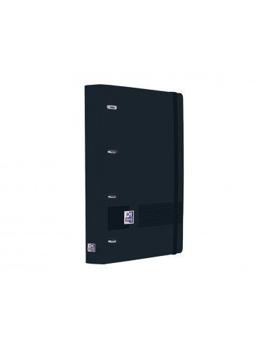 Archivador oxford eurobinder+ live&go polyfoam din a4+ 120 hojas horizontal color negro