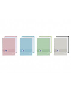 Cuaderno espiral oxford europeanbook 1 you tapa extradura din a4+ 80 hojas cuadro 5 mm color pastel