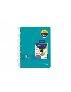 Cuaderno espiral oxford europeanbook 8 tapa polipropileno live&go din a4+ 120h cuadro 5 mm + pack 4