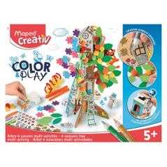 Juego maped educativo creativ color&play arbol 4 estaciones - Imagen 1