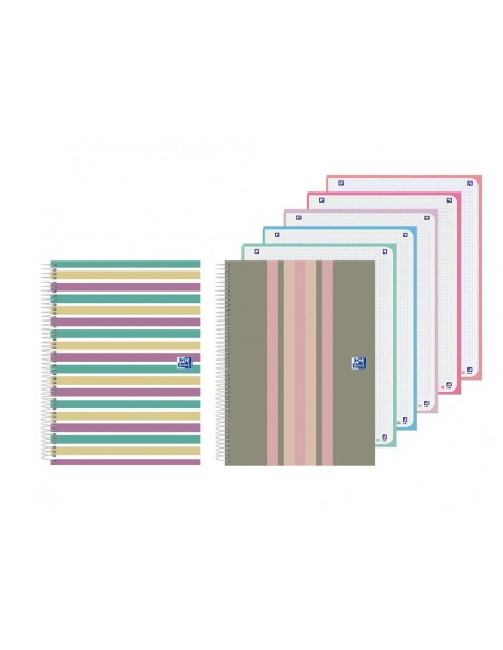 Cuaderno espiral oxford europeanbook 5 tapa extradura din a4+ 120 hojas cuadro 5 mm