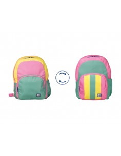 Mochila oxford reversible bubblegum 130x300x385 mm