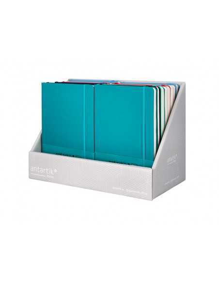 Cuaderno con gomilla antartik note tapa blanda expositor de 18 unidades surtidas Cuaderno con gomilla antartik note tapa blanda expositor de 18 unidades surtidas